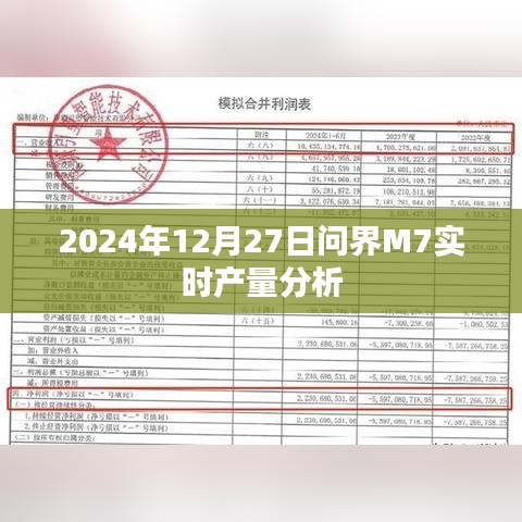 問界M7實時產量分析報告（2024年深度解析）