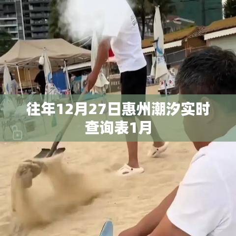 惠州潮汐實時查詢表（往年12月27日至今年1月）