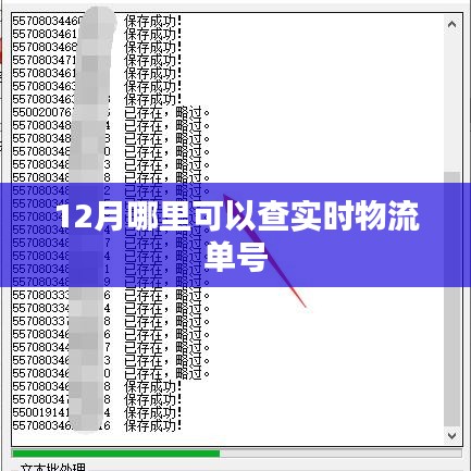 12月實(shí)時(shí)物流單號(hào)查詢攻略
