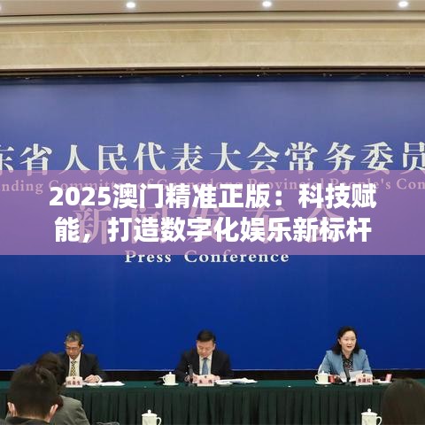 2025澳門精準正版：科技賦能，打造數字化娛樂新標桿