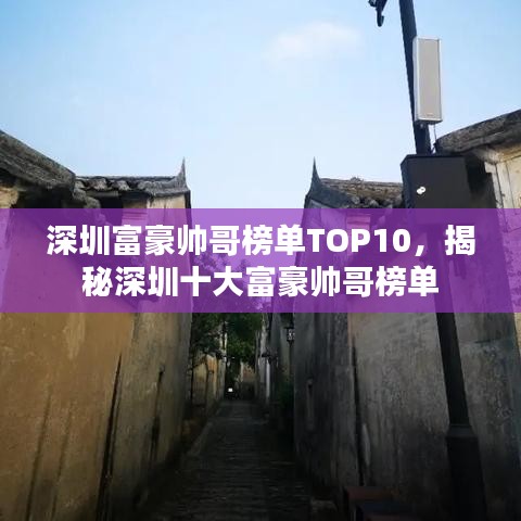 深圳富豪帥哥榜單TOP10，揭秘深圳十大富豪帥哥榜單
