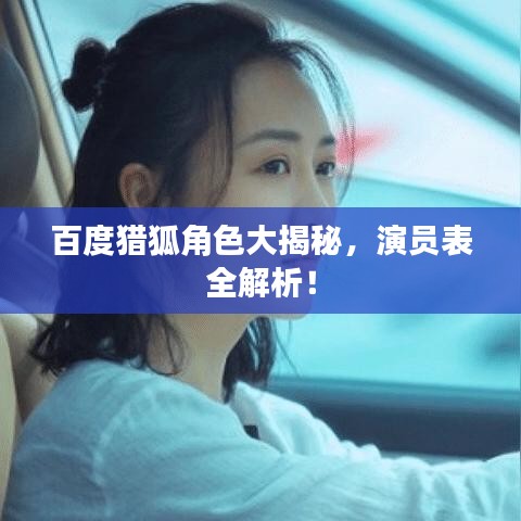 百度獵狐角色大揭秘，演員表全解析！