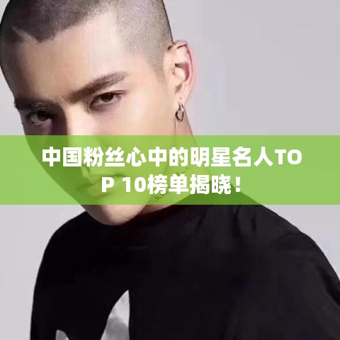 中國粉絲心中的明星名人TOP 10榜單揭曉！