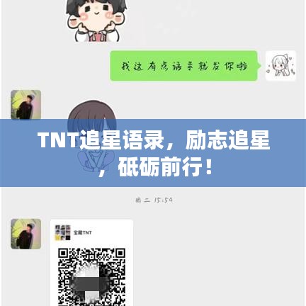 TNT追星語(yǔ)錄，勵(lì)志追星，砥礪前行！
