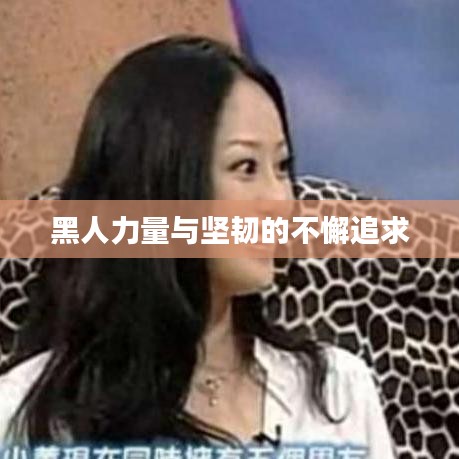 黑人力量與堅(jiān)韌的不懈追求