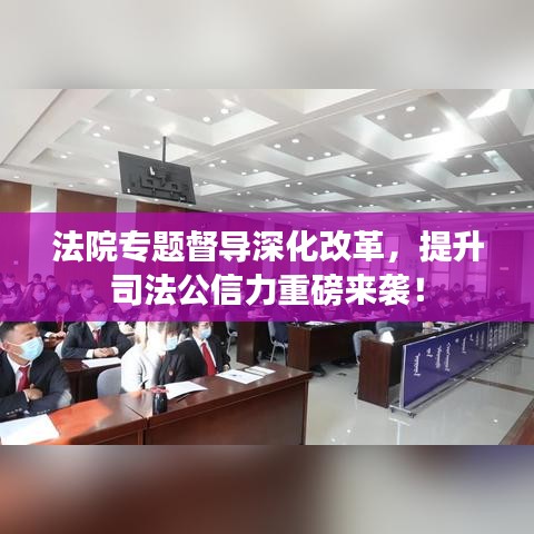 法院專題督導(dǎo)深化改革，提升司法公信力重磅來(lái)襲！