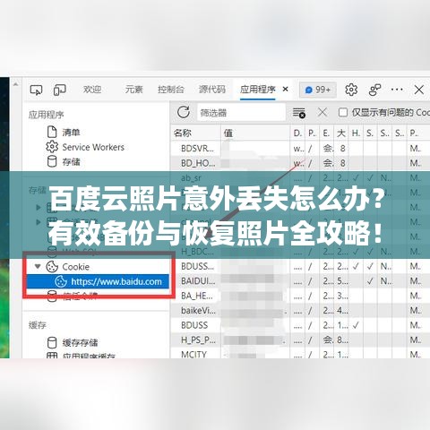 百度云照片意外丟失怎么辦？有效備份與恢復照片全攻略！