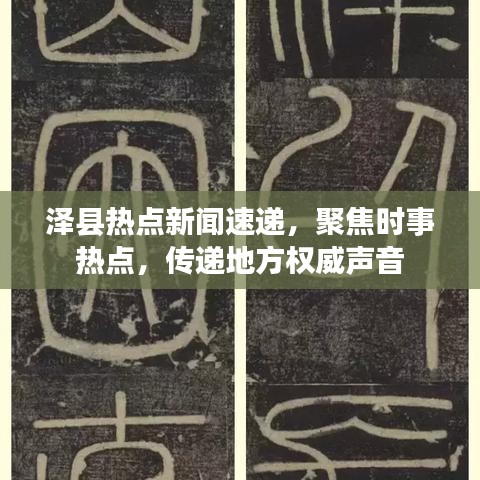 澤縣熱點新聞速遞，聚焦時事熱點，傳遞地方權(quán)威聲音