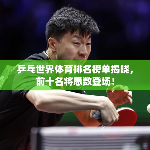 乒乓世界體育排名榜單揭曉，前十名將悉數(shù)登場！